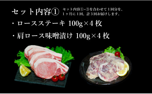 【3回定期便 豚肉7種セット】 ありたぶた バラエティSセット (豚肉7種) 3回 定期便 小分け 真空パック 豚肉 ロース バラ ウインナー ソーセージ ハンバーグ N60-8