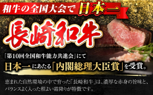 長崎和牛 シャトーブリアン 約150g×2枚 計300g以上 / 牛肉 肉 牛 和牛 国産牛 ステーキ 【合同会社　肉のマルシン】 [RCI051]