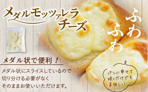 【3回定期便】花畑牧場 フレッシュチーズ2種セット（メダルモッツァレラ 約500g＋モッツァレラひとくちタイプ 約500g）