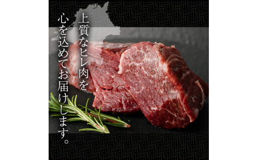 博多和牛ヒレステーキ 自家製ジャポネソース付(100g×5枚)牛肉 和牛 博多和牛 国産 ステーキ ヒレ肉＜離島配送不可＞【ksg1286】【くしだ企画】