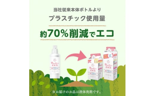 ファーファ フリー& 液体洗剤 無香料 詰替 8個セット[ フリーアンド 日用品 洗濯 衣類用洗剤 ランドリー エコ お徳用 ]