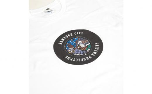 川越市 マンホールTシャツ（白・XLサイズ） ／ ファッション 服 埼玉県