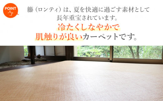 継続生産籐カーペット　宝麗200×300ｃｍ　AA339