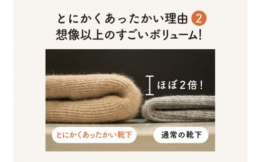 「とにかくあったかい靴下 男性用（25～27cm）」【チャコール】くつ下 くつした 室内用靴下 メンズ 保温 保湿 山忠