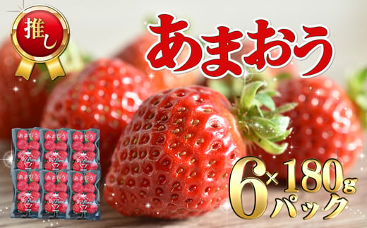 【2025年3月より順次発送】福津産あまおう約180g×6パック【スカイフローラファーム】[F0151]