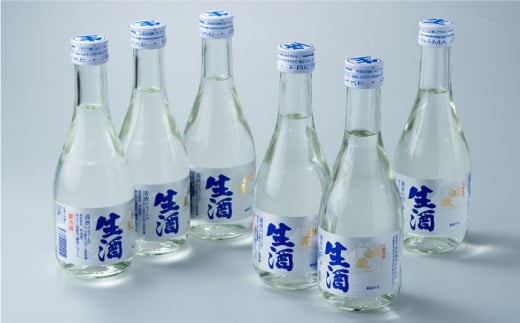 【全2回定期便】日本酒 白嶽 生酒 300ml 6本 《対馬市》【白嶽酒造株式会社】 あつかん 小瓶 地酒 冷蔵配送 [WAN041]