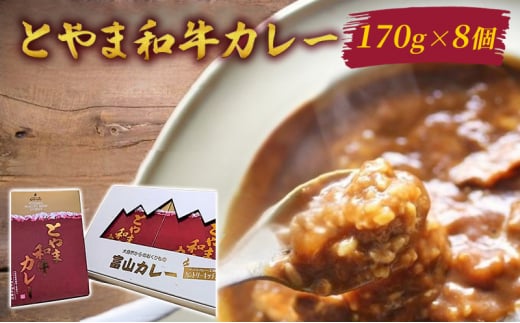 [№5313-0462]とやま和牛カレー170g×8個セット/富山県黒部市 保存食 非常食  送料無料 レトルトカレー カントリーキッチン