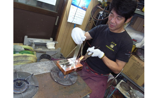 行平鍋 銅製 18cm 中村銅器製作所 板厚1.5mm [0575]足立区 純錫 国産 雪平鍋 片手鍋 プロ 手作業 キッチン 日用品 雑貨