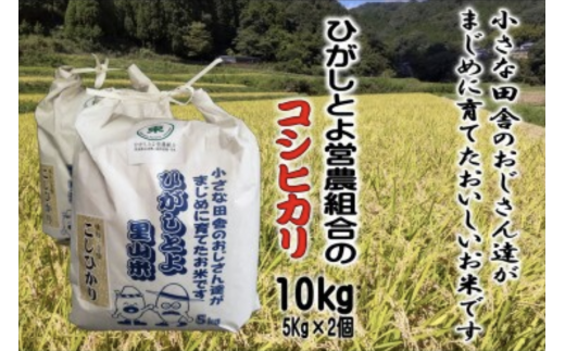 9月発送予約 小さな田舎のおじさんたちが真面目に作ったお米 ひがしとよ里山米１０㎏