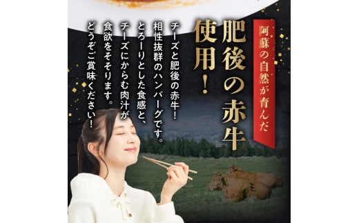 1-1325　肥後の赤牛　チーズインハンバーグ　150ｇ×8個 あか牛 牛肉 ハンバーグ チーズ とろーり 肉汁 食欲