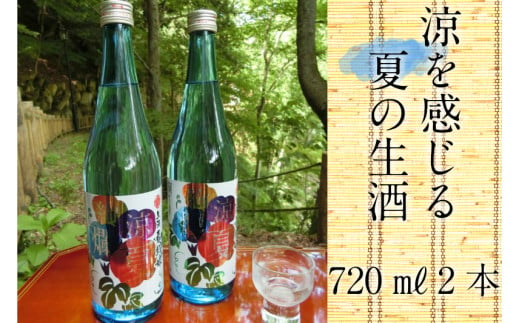 《夏季限定》【6～9月発送】飛騨娘生酒 涼夏絢爛 ７２０ｍｌ×２本 日本酒 地酒 seas28