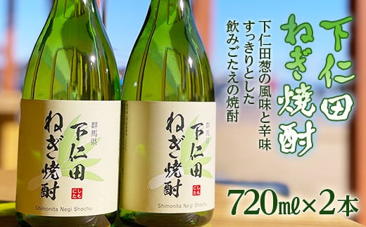 下仁田ねぎ焼酎 720ml×2本 ねぎ ネギ 王様ねぎ 殿様ねぎ 風味 アルコール お酒 F21K-190