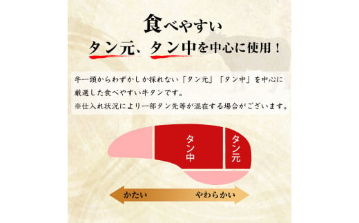 【令和7年3月出荷】ネギ塩タレ漬け牛タン（厚切り）500g