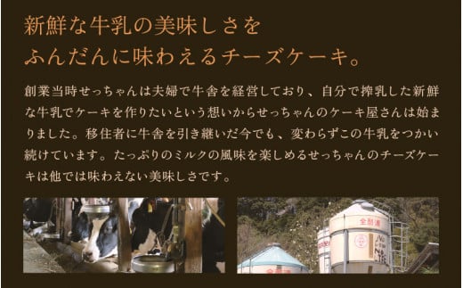 せっちゃん家一番人気のチーズケーキ 7.5号（直径約22cm）約930g しっとりふわふわ チーズたっぷり 【ケーキ スイーツ お菓子 洋菓子 デザート 焼き菓子 クリーム チーズ おやつ 入手困難 誕生日 プレゼント お祝い ギフト クリスマスケーキ】 [m10-a003]