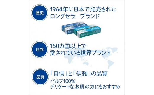 クリネックス ティシュー 5箱×12パック (1箱×180組)【 ティッシュ ティシュー ティッシュペーパー ボックスティッシュ 日用品 消耗品 常備品 備蓄品 生活用品 まとめ買い 神奈川県 開成町 】