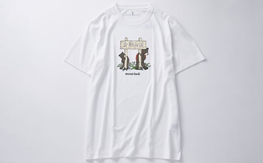 ＜白 XL＞大阪府千早赤阪村　金剛山頂 オリジナルデザインTシャツ モンベル (mont-bell)【1454432】