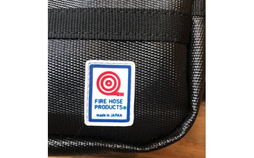 FIRE HOSE PRODUCTS　ウエストバック　ブラック
※こちらの画像は、【パイピングカラー：黒】です。