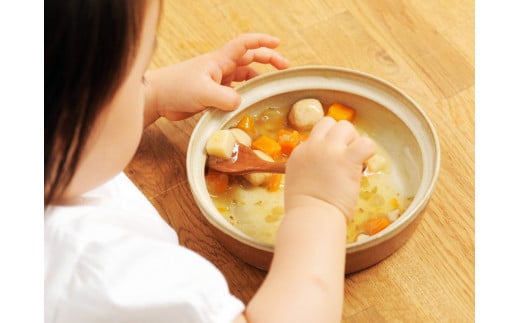 【aeru】 ベビー食器 大谷焼の こぼしにくい器 3点セット ｜  離乳食 赤ちゃん 子ども 子供