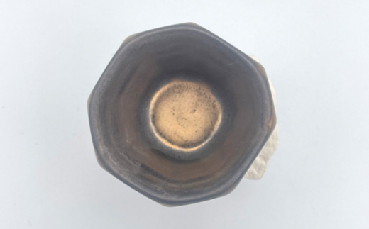 No.202 glaze gem 磁器製 酒器 金 ／ 伝統工芸 鋳込技法 大阪府