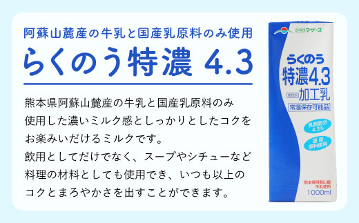 阿蘇山麓産の牛乳と国産乳原料のみ使用