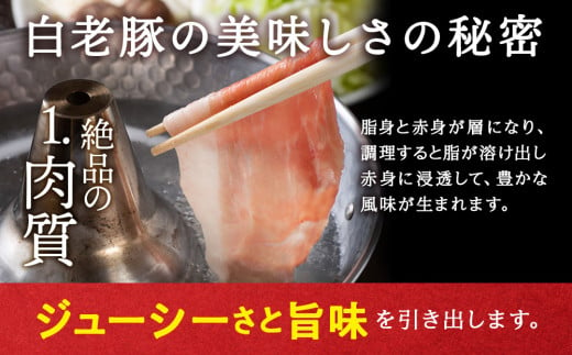 【定期便 3カ月】北海道産 白老豚 モモ スライス 400g×６パック セット 冷凍  豚肉 料理