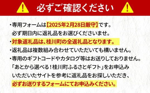 【あとから選べる】桂川町ふるさとギフト 10万円分 [ADBV008]