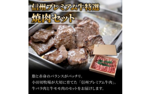 ＜中野市返礼品＞小田切牧場 信州プレミアム牛 焼肉セット(500g)【1504694】