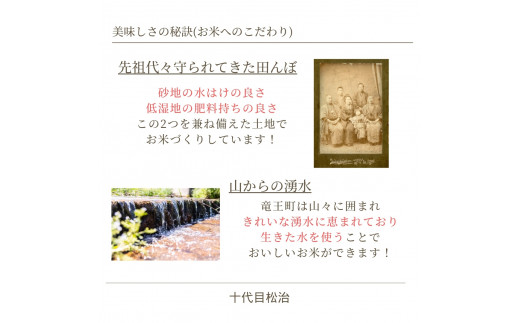  【 新米予約 】 コシヒカリ 玄米 10kg 縁起の竜王米  ( 令和6年産 先行予約 新米 玄米 10kg おこめ ごはん 米 特別栽培米 ブランド米 ライス こだわり米 ギフト 国産 滋賀県竜王町 )