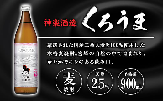 ◆「宮崎県焼酎」芋・麦6種飲み比べセット(25度900ml）