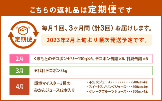 【2023年2月上旬発送開始】水俣の甘酸っぱいをお届け! 柑橘定期便