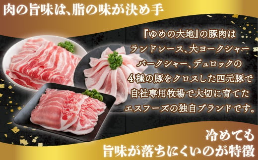 【平取町産四元豚】ゆめの大地豚ロース、バラ、切り落とし3種類のスライス　バラエティセット　200g×8パック計1.6ｋｇ ふるさと納税 人気 おすすめ ランキング 豚肉 肉 ロース 北海道 平取町 送料無料 BRTD010
