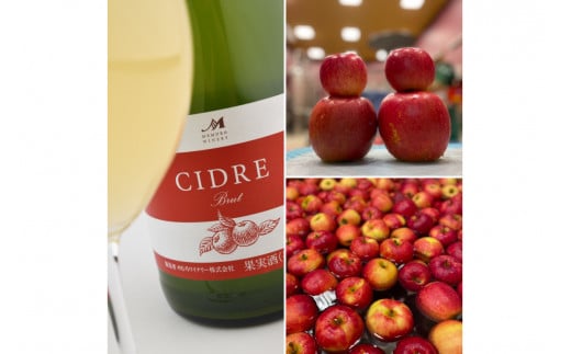 北海道十勝芽室町★数量限定★シードル：CIDRE ２種飲み比べセット 750ml×2本(箱入) me032-047c