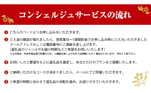 あなただけの プレミアム コンシェルジュ コース ( 200万円 ) 特別 オーダーメイド サービス