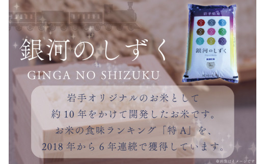 ★令和6年産★【12回定期便】特A受賞　銀河のしずく5kg　岩手県紫波町産 (AD038)