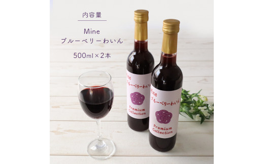 ブルーベリーワイン 2本セット ｜ ブルーベリー ワイン フルーツ 洋酒 お酒 山口 美祢 特産品 ご当地 お取り寄せ