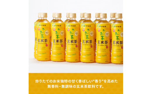 【3ヶ月定期便】伊藤園 おーいお茶 玄米茶 （PET） 600ml×24本 【 伊藤園 飲料類  飲みもの 玄米茶  お茶 ペットボトル PET 備蓄 長期保存 送料無料 】