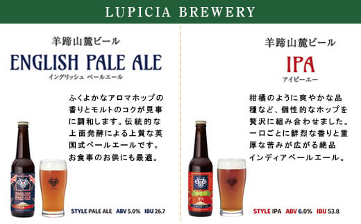 【お茶専門店ルピシアがプロデュース】羊蹄山麓ビール3種6本セット　イングリッシュペールエール、ニセコワーズ、IPA【06111】