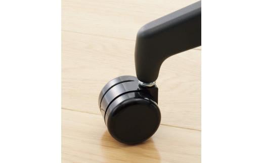 Mea4_コクヨチェアー　エルア(ライトオリーブ・本体黒)／肘つき／フローリング用（Vキャスター）　／在宅ワーク・テレワークにお勧めの椅子