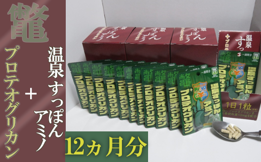 温泉すっぽんアミノ＋プロテオグリカン4箱　【02402-0199】