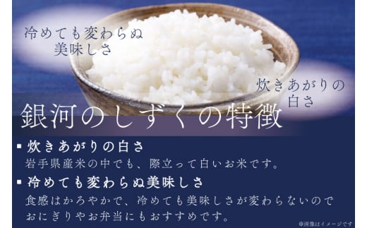 ★令和6年産★特A受賞 岩手県産【銀河のしずく】5kg (無洗米) (AE160)