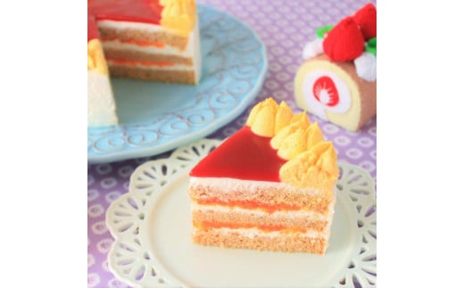 似顔絵付きお野菜畑のヨーグルトクリームケーキ（６号）