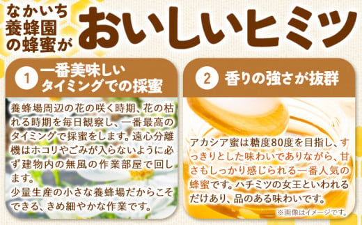 九戸のアカシア 天然はちみつ ミニ角瓶 185g 中一養蜂園《30日以内に出荷予定(土日祝除く)》岩手県 九戸村 はちみつ 蜂蜜 ハチミツ アカシア 非加熱 無添加 送料無料 パンケーキ ヨーグルト フレンチトースト 国産