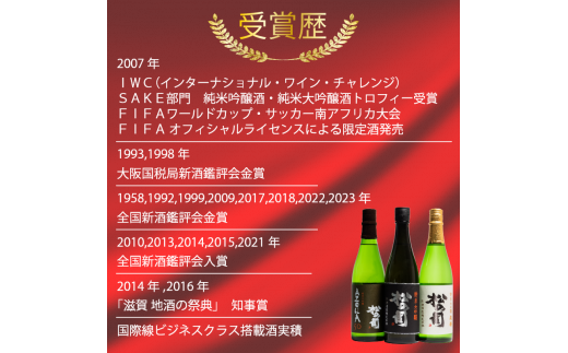 定期便 松の司 6本(2種類×3回) 720ml 「楽」 「陶酔」 「純米酒」 「AZOLLA50」 「純米吟醸」 「黒」