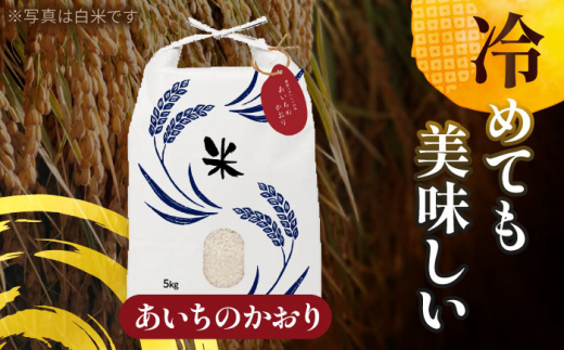 【3月発送】愛知県産 コシヒカリ・あいちのかおり 玄米 各5kg 特別栽培米 玄米 ご飯 愛西市／戸典オペレーター  [AECT008-3]