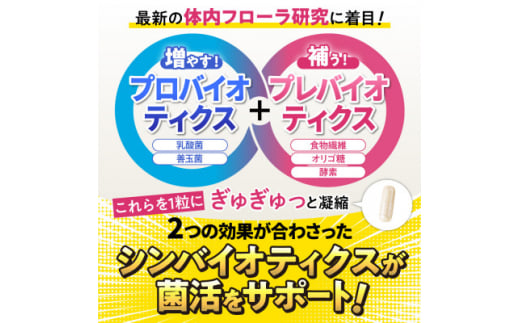 乳酸菌サプリメント ナノ型乳酸菌10兆個&ビフィズス菌配合 菌活すっきり 6袋(6ヶ月分)【1495264】