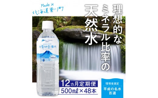 「大雪旭岳源水」（500ml×48本）×12か月