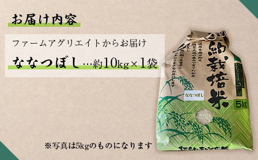 【新米】令和6年産米 ななつぼし　約10kg 【 ふるさと納税 人気 おすすめ ランキング 北海道 壮瞥 新米 白米 特Aランク ななつぼし 甘い 贈り物 贈物 贈答 ギフト 大容量 詰合せ セット 北海道 壮瞥町 送料無料 】 SBTB010