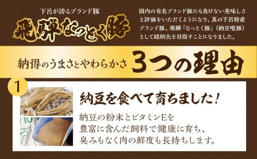 【2月配送】飛騨納豆喰豚ロースしゃぶしゃぶ  800g  【冷凍】なっとく豚 豚肉 豚 ブランド豚 天狗 下呂 しゃぶしゃぶ 2月発送 2月