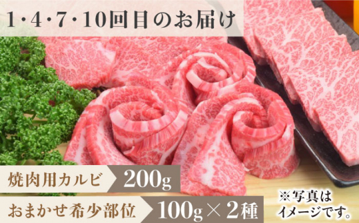 ＜12回定期便＞1ヶ月に1度の佐賀牛ひとり贅沢コース ステーキ/焼肉/スライス【ミートフーズ華松】 [FAY067]