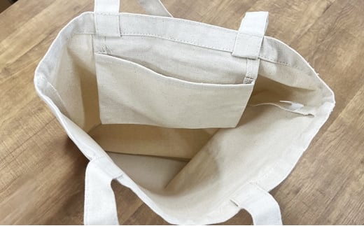 保護猫活動を応援！インナーポケット トートバッグ (パン捏ねデザイン：全3色)：ナイトブルー